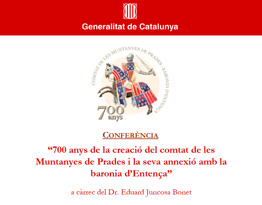 700comtatprades's tweet photo. Benvolguts, el dimecres 23 d'octubre a les 19h presentació del Dr. Eduard Juncosa a la ciutat de Tarragona. Lloc: Serveis Territorials del Departament de Cultura @gencat  . Us hi esperem! https://t.co/GZd7Cioaxy