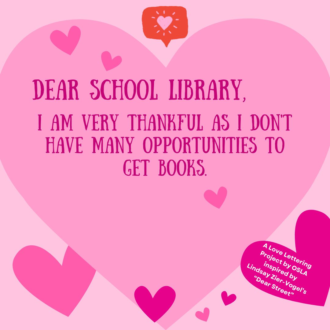 ONLibraryAssoc's tweet photo. How has your school library impacted your life? We’d love for you to share your very own #DearSchoolLibrary love letter with one of your favourite memories. #CSLD2024 https://t.co/R9oTp54MZx https://t.co/cF6xVtYCTe