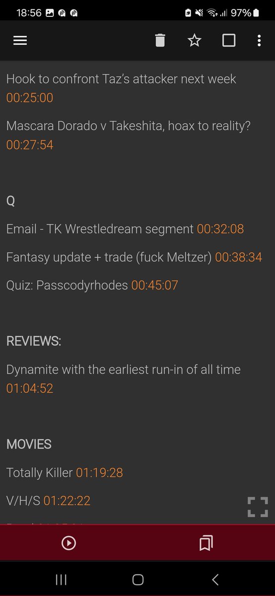 ChairShotPod's tweet image. New ChairShot Podcast is out, now featuring time stamps for your listening / browsing pleasure!