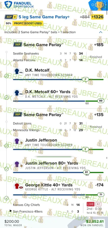MMadeGambling's tweet photo. We haven't posted in a little while but that hasn't stopped the winning! Here are a few bangers from this past weekend by @jeremybreaux You can get his plays today and every day by joining the free discord->>https://t.co/6CussPsG8s https://t.co/fTXd65qiJH