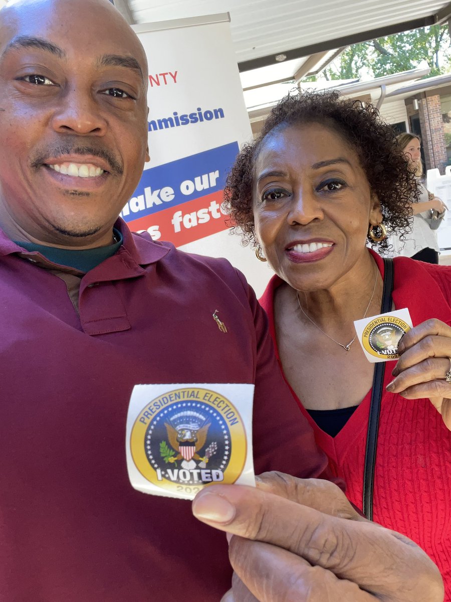 Cast my vote today with my mother👍🏽#RealMenVote