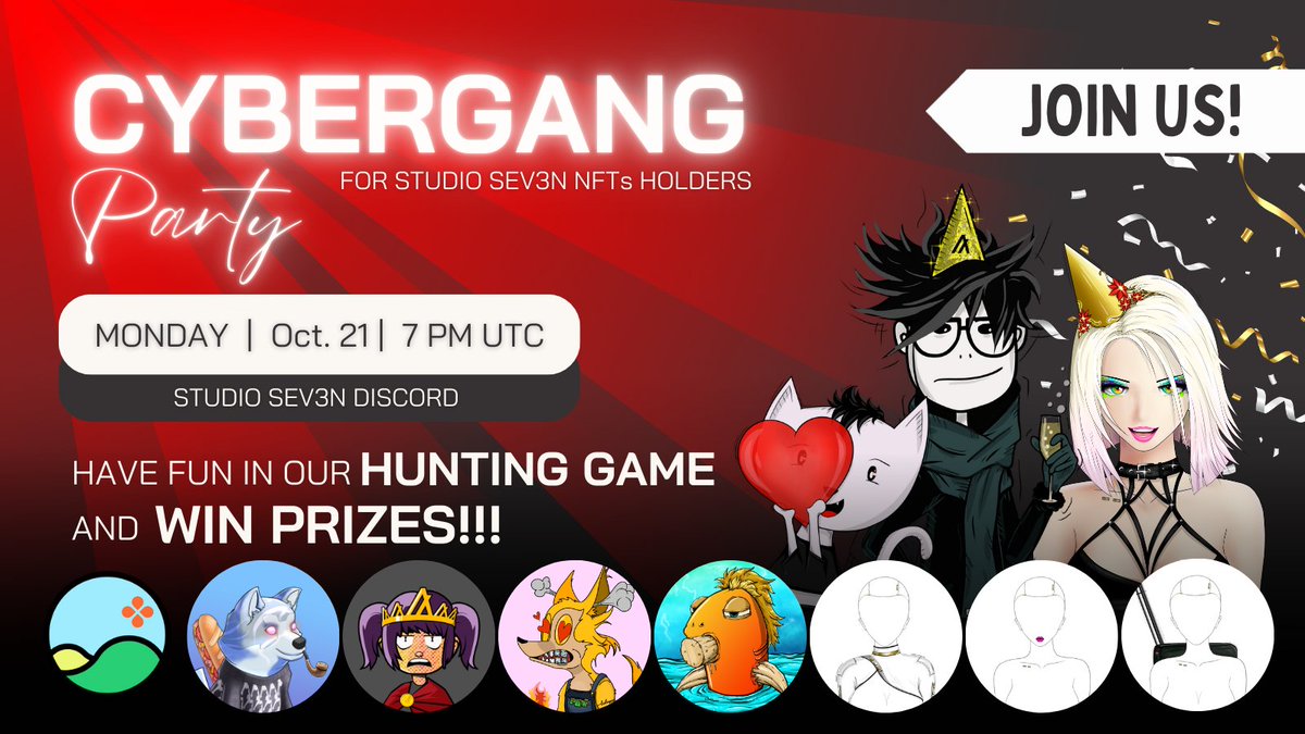 sevanya.algo (@1sevanya1) on Twitter photo Party starts in 1 hour!
Hope to see all our holders there 💜🥳
@Algo_Alex_NFT <a href="/Project_R4V3N/">projectraven.algo</a> <a href="/AlgoSpectaCats/">spectacularcats.algo</a> Party starts in 1 hour!
Hope to see all our holders there 💜🥳
@Algo_Alex_NFT <a href="/Project_R4V3N/">projectraven.algo</a> <a href="/AlgoSpectaCats/">spectacularcats.algo</a>