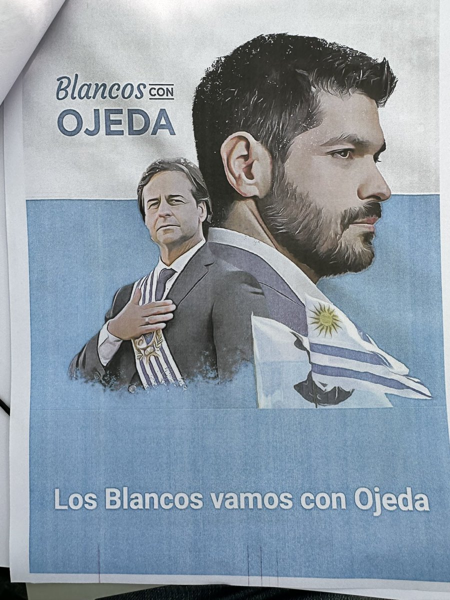 JRadiccioni's tweet photo. Los Blancos Somos los Blancos y votamos a nuestro Partido Nacional. 
Hoy presentamos denuncia en la Corte Electoral contra Andres OJEDA y Gabriela Fossati (PC) por el uso ilegítimo de simbología Nacionalista e imágenes partidarias nuestras https://t.co/kG3vRCzj1W