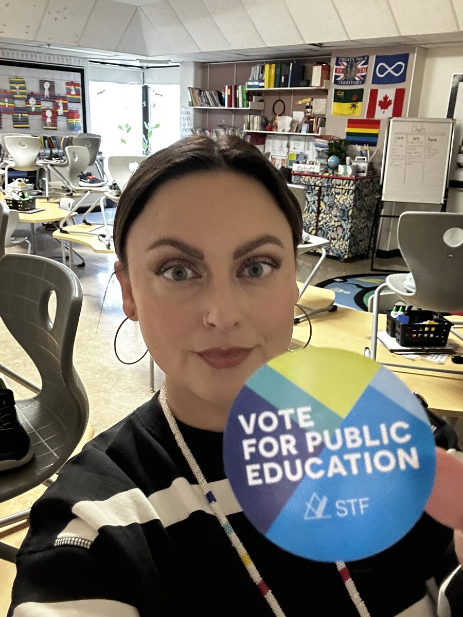 LinaRigby's tweet photo. It’s almost time to vote. Please remember  that a strong province depends on a strong public education system.  🍎 ❤️

#vote4PublicEdSK @SaskTeachersFed https://t.co/VUg3VTr3mZ