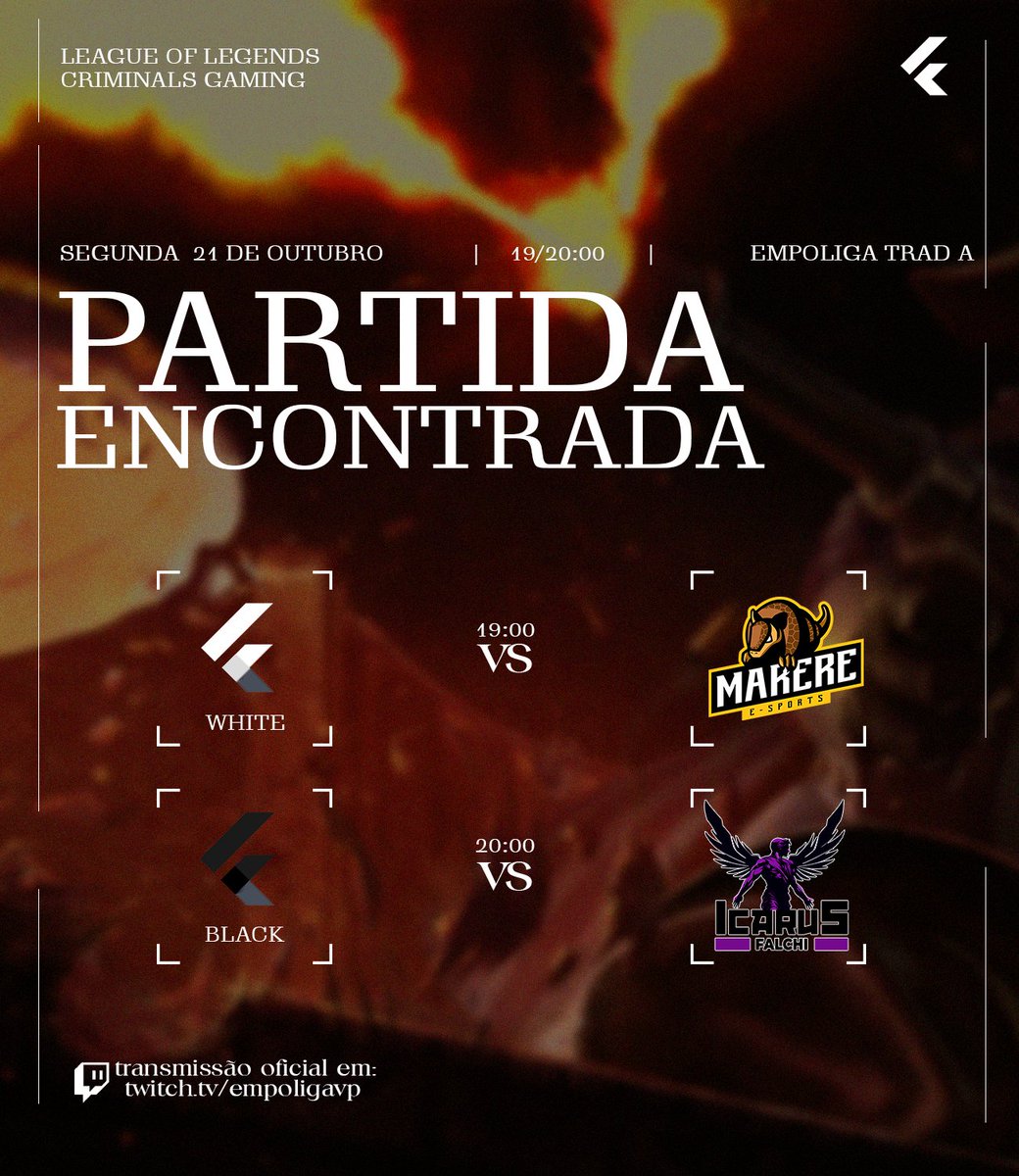 CriminalsBR1's tweet photo. Será que todo o alvoroço passou e a calmaria vem?
MAIS UM SEGUNDOU COM #CMG NA TRAD-A

⚪️Line
🆚@marereesports
⏰19:00

⚫️Line
🆚@goIcarusGaming
⏰20:00

Ao vivo na votação da Empoliga lá na roxinha:
📽️https://t.co/m3sDFV52Od

Surpresas e surpresas 👀👀
#CMG https://t.co/R6yoNhBNEW