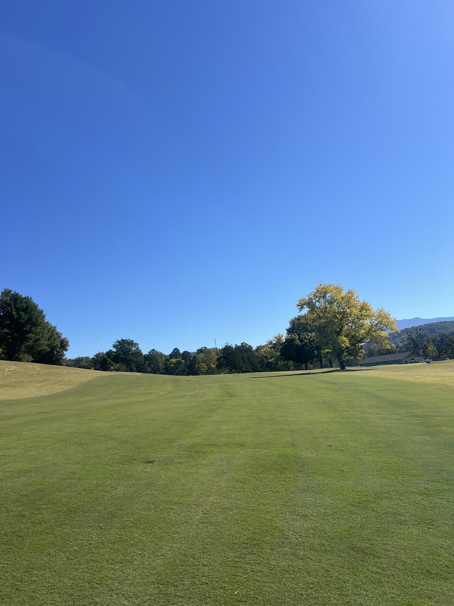 <a href="/SimplotCompany/">Simplot Company</a> color pack going down today. 2 more apps of this after our next frost kill will have all short grass prepped for Lumen Lux paint come Decemberish. <a href="/Wswick/">Scott Wicker</a> <a href="/AustinGrimshaw/">Austin Grimshaw</a> <a href="/GatlinburgGolf/">Gatlinburg Golf Course</a>