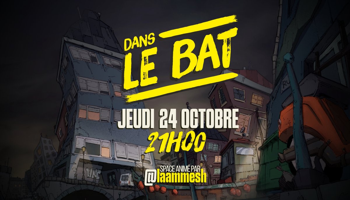 laammesh's tweet photo. #LoupsGarous #SoiréeJeu

Blah, blah, blah,
d'la pookie Ferme la porte, t'as la pookie dans l'side 

Dans le Bat revient jeudi 24 octobre a 21H00.
Un jeu dans lequel les habitants d'un Bat tentent de découvrir qui parmi eux sont des pookies.

En gros on jouera aux Loups Garous. https://t.co/Ne7NpjyeXW