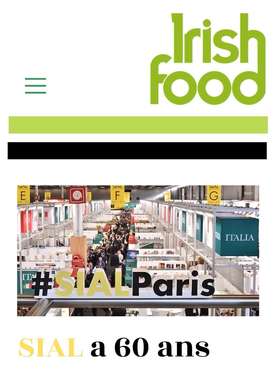 IrishfoodMag (@irishfoodmag) on Twitter photo In our current issue, we feature an exclusive interview with Jean-Gabriel Mollard, global marketing and communication director for the SIAL Network, as <a href="/sial_paris/">SIAL Paris</a> celebrates 60 years!
irishfoodmagazine.com/partners-3-202… In our current issue, we feature an exclusive interview with Jean-Gabriel Mollard, global marketing and communication director for the SIAL Network, as <a href="/sial_paris/">SIAL Paris</a> celebrates 60 years!
irishfoodmagazine.com/partners-3-202…