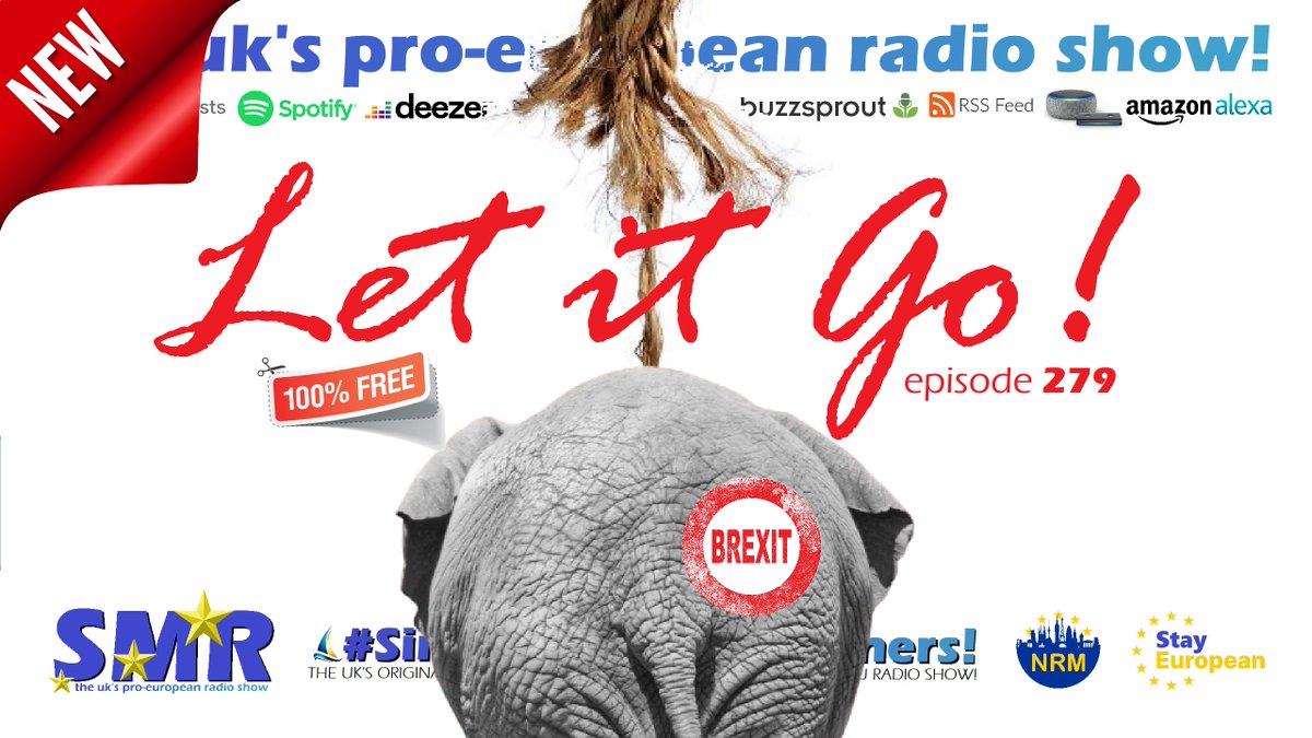 SMRRejoinRadio's tweet photo. NEW! This week we give the Brexit Elephant 🐘 "the snip" and "Let it Go!" PLUS! Music from @_claudiakate + @MadeleinaKay Check it out!

It's FREE! 👉 https://t.co/0TIuAli62W 🎧 but if you enjoy it, help us make #ProEU radio! Join us from just £1.50 via the above link! 🇪🇺 https://t.co/G0dnEBG2IN