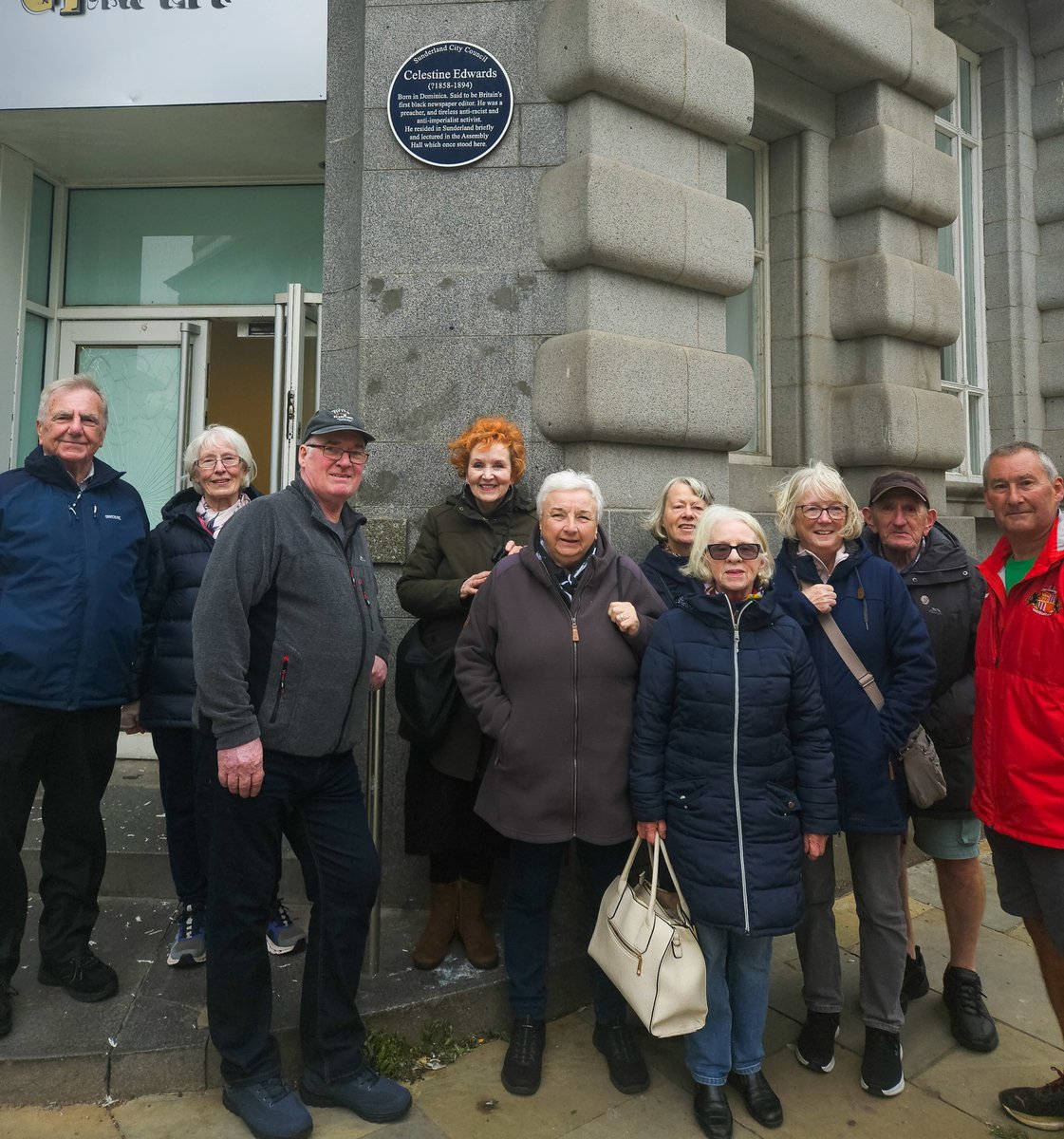 🚶🏻‍♂️Our Coals to Goals Heritage Group recently took part in a Black History of Sunderland heritage walk to mark #BlackHistoryMonth 🖤

The group visited locations across the city, paying homage to various Black History figures such as James Field Stanfield, Celestine Edwards 🙌