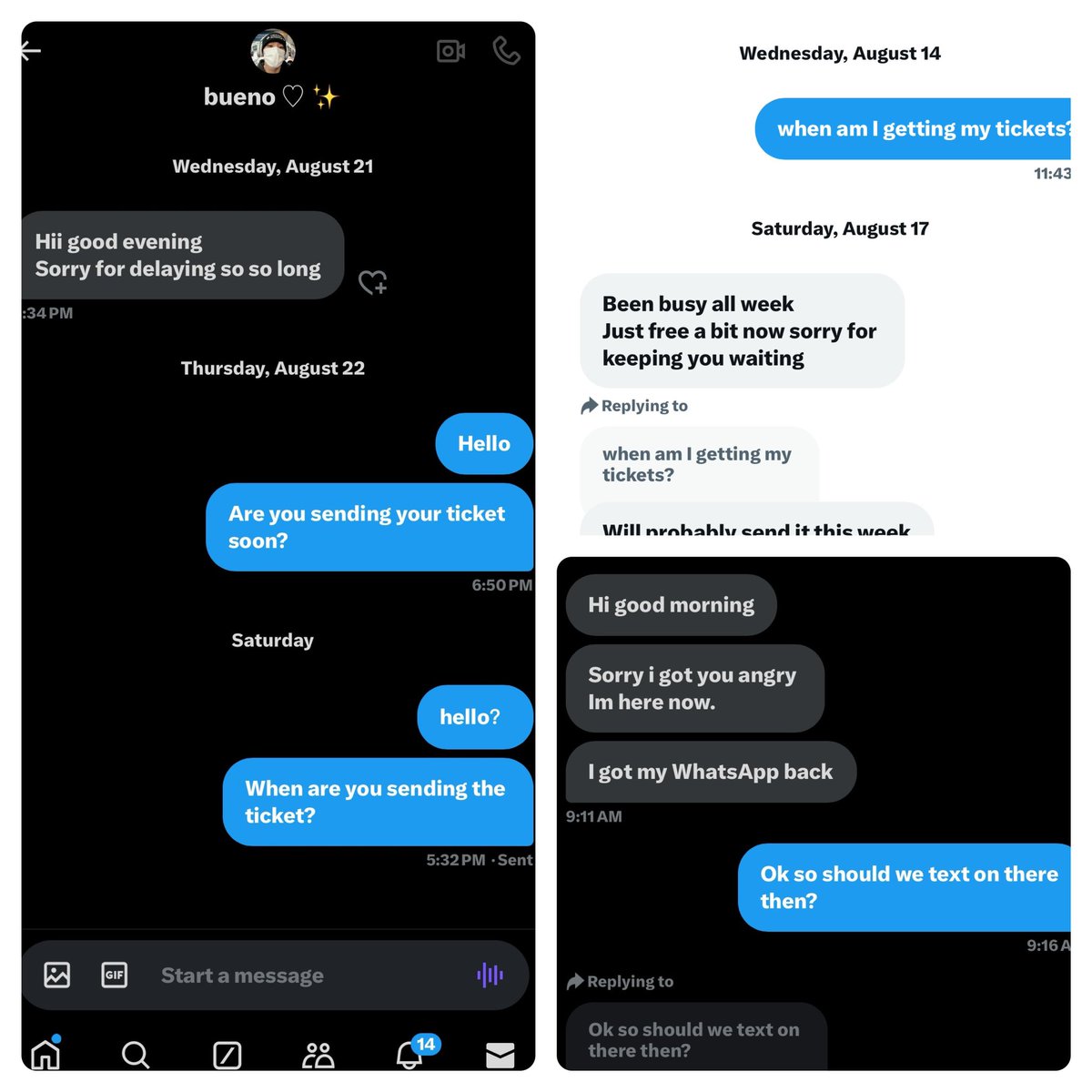 ynjmlyb's tweet photo. SCAMMER ALERT‼️PLEASE REPOST
@Margaritabuen12 
This was from the dream show 3
These are all the transaction accounts he provided
[ericvandergoltz420@gmail.com
@veronicajaquez582
Gongetpaid@proton.me]

#nct #nctdream #thedreamshow https://t.co/1Nf5IG0mD4
