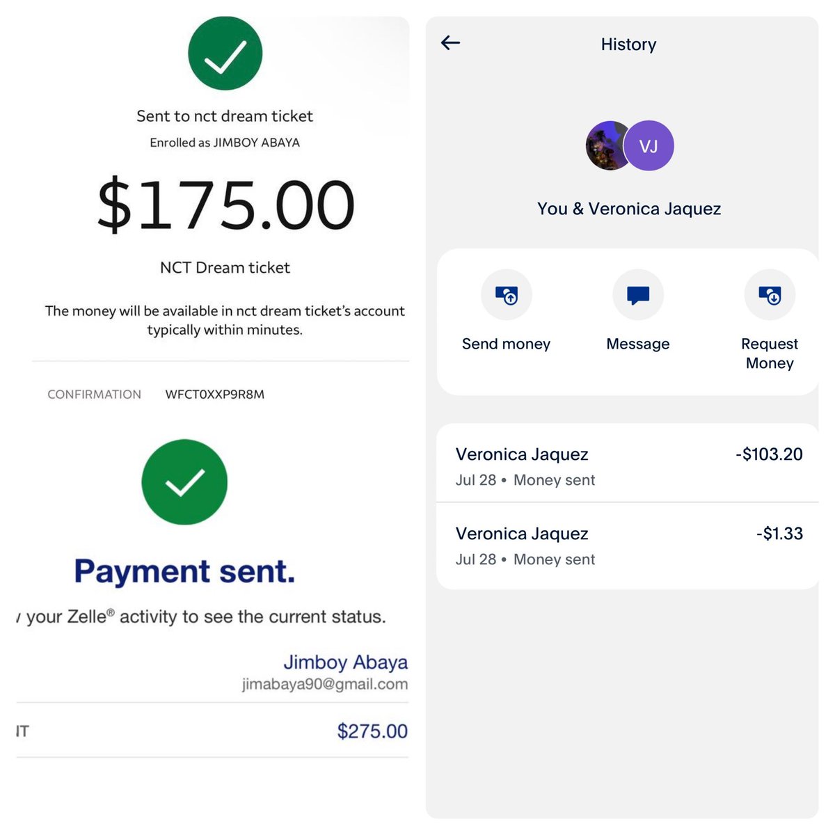 ynjmlyb's tweet photo. SCAMMER ALERT‼️PLEASE REPOST
@Margaritabuen12 
This was from the dream show 3
These are all the transaction accounts he provided
[ericvandergoltz420@gmail.com
@veronicajaquez582
Gongetpaid@proton.me]

#nct #nctdream #thedreamshow https://t.co/1Nf5IG0mD4