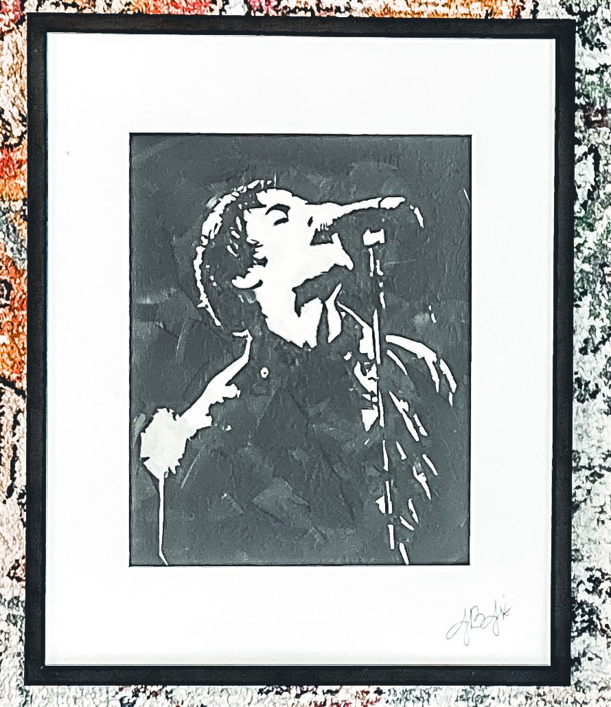 record_breakart's tweet photo. Vinyl record art of the ICONIC @liamgallagher ✨ Made entirely of broken vinyl record pieces. This man is a legend.  #LiamGallagher #Oasis #Oasis25 #OasisLive25 #oasis #vinylrecords https://t.co/iHtRjdhXnQ