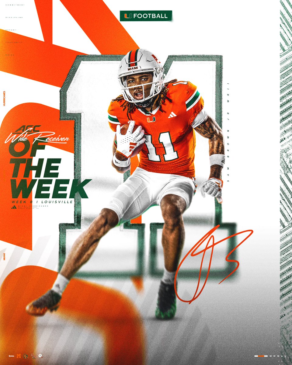 CanesFootball's tweet image. ACC Wide Receiver of the Week 🙌

🔗: canes.news/ACCPOTWOct21

#GoCanes | @playboisammy