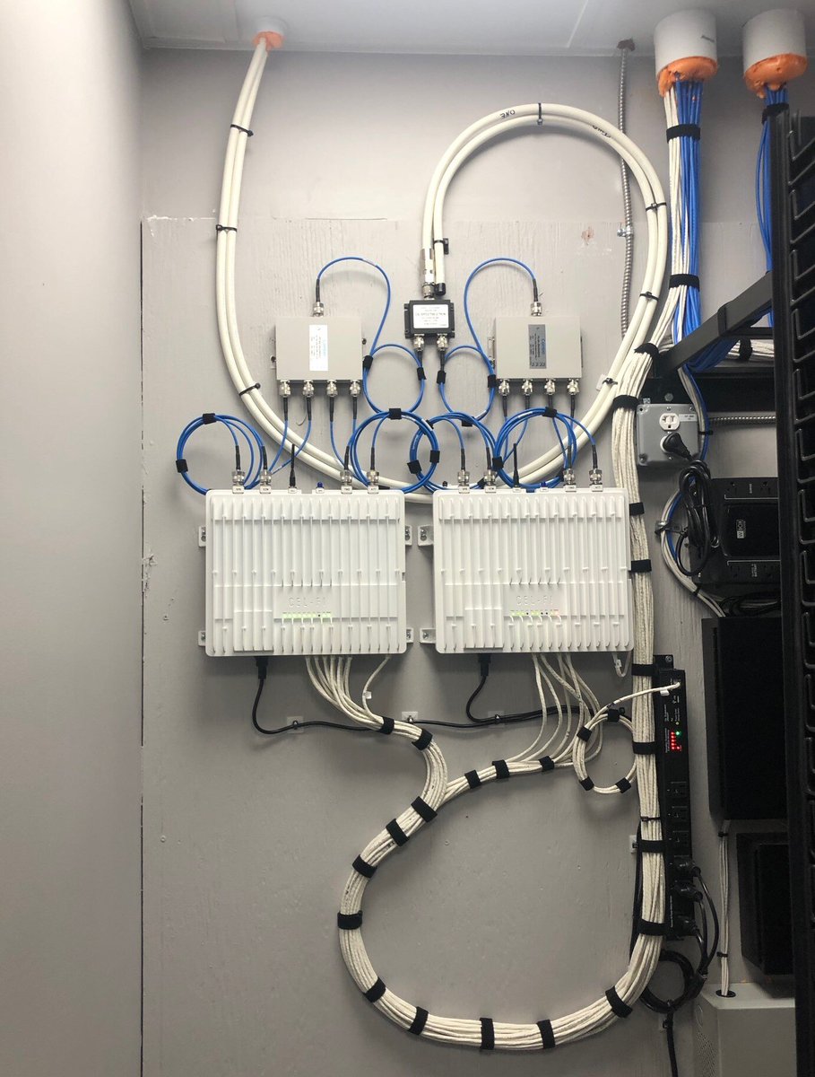 PowernetCo's tweet image. Another wireless upgrade complete! We installed Nextivity 4000c units &amp;amp; a Fiber Hub, connecting 2 buildings via fiber. Seamless coverage, mission accomplished! #Nextivity #WirelessTech #Connectivity