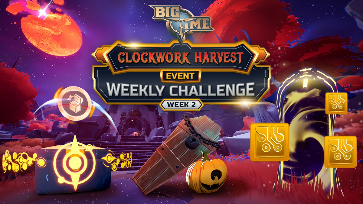 👻The Clockwork Harvest continues!👻

Weekly Challenge #2

🎃 Open Epoch chests, craft spooky cosmetic armors, and complete 3 prestige portals!

📅 Starting today and ending Oct. 27th, 2024,18:00 UTC.

discord.com/channels/66634…