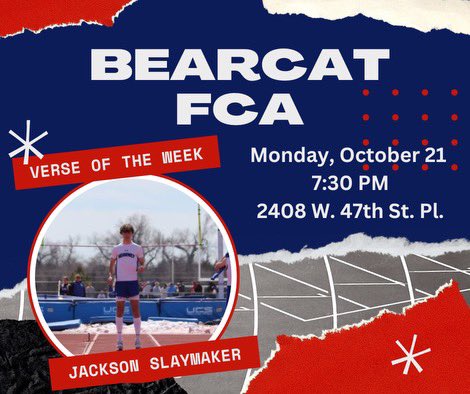 Let’s roll Bearcats!  See you tonight!!