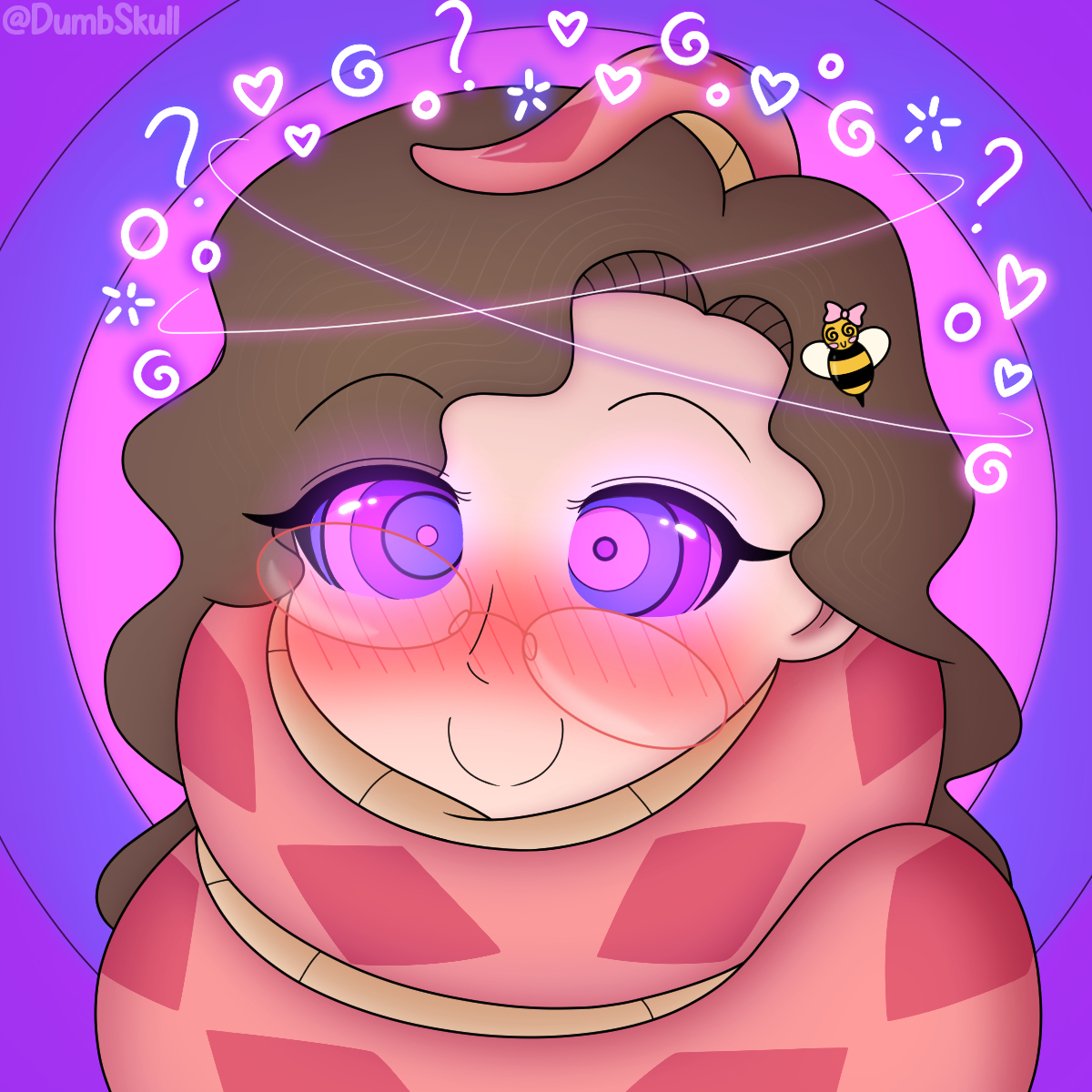 Pretty bee mesmerized by pretty colors~ 🌀🤍