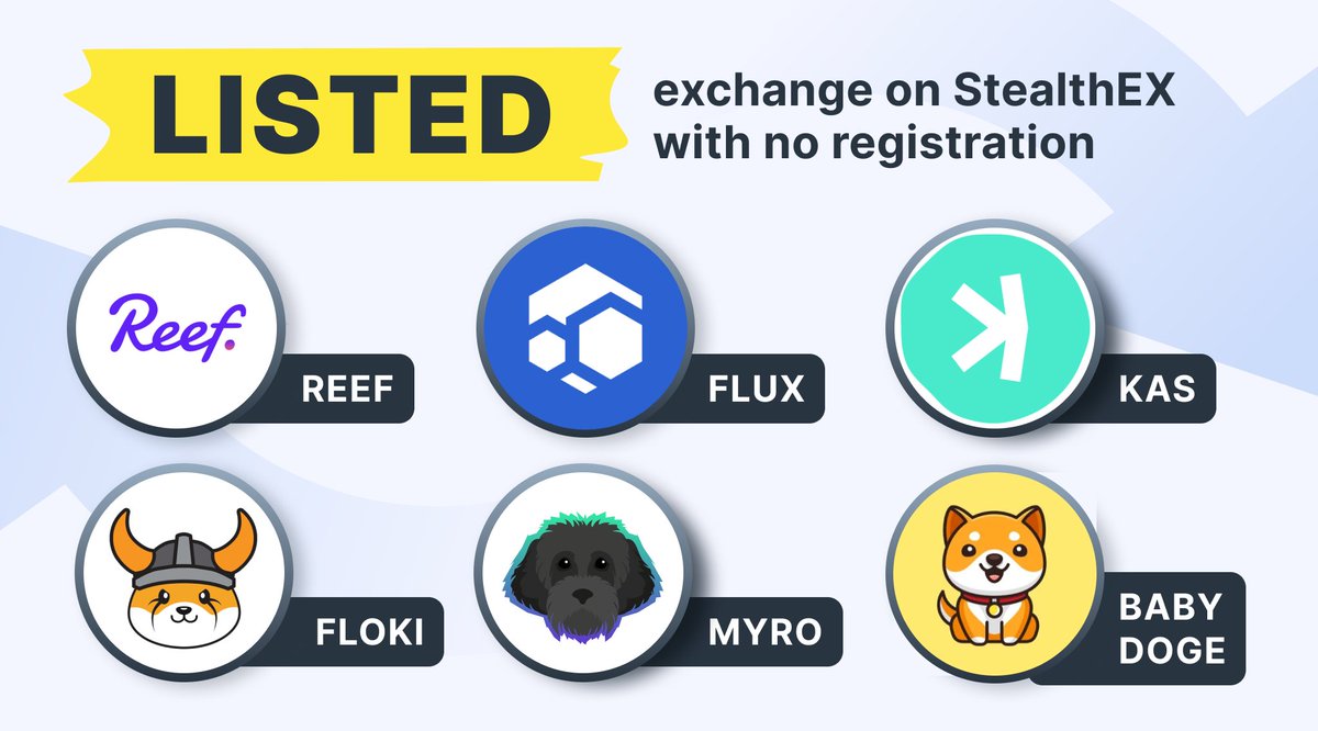 Searching for place to swap your #crypto? Check out our huge list of 1500+  assets 🤩 #BABYDOGE - @BabyDogeCoin $FLUX - @RunOnFlux $REEF - @Reef_Chain  $FLOKI - @RealFlokiInu $KAS - @KaspaCurrency $MYRO - @