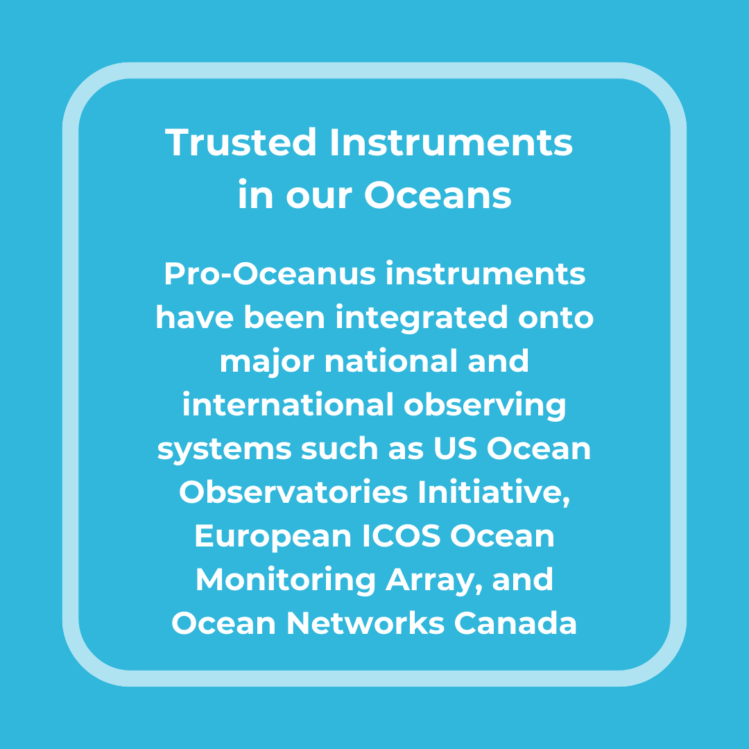 ProOceanus's tweet photo. 🌊 We’re proud to share that Pro-Oceanus instruments have been integrated into some of the world’s most prestigious national and international observing systems, including the @oceanobservatories_initiative, European ICOS Ocean Monitoring Array, and @ocean_networks! 🌍 https://t.co/lhYvIr7zBJ