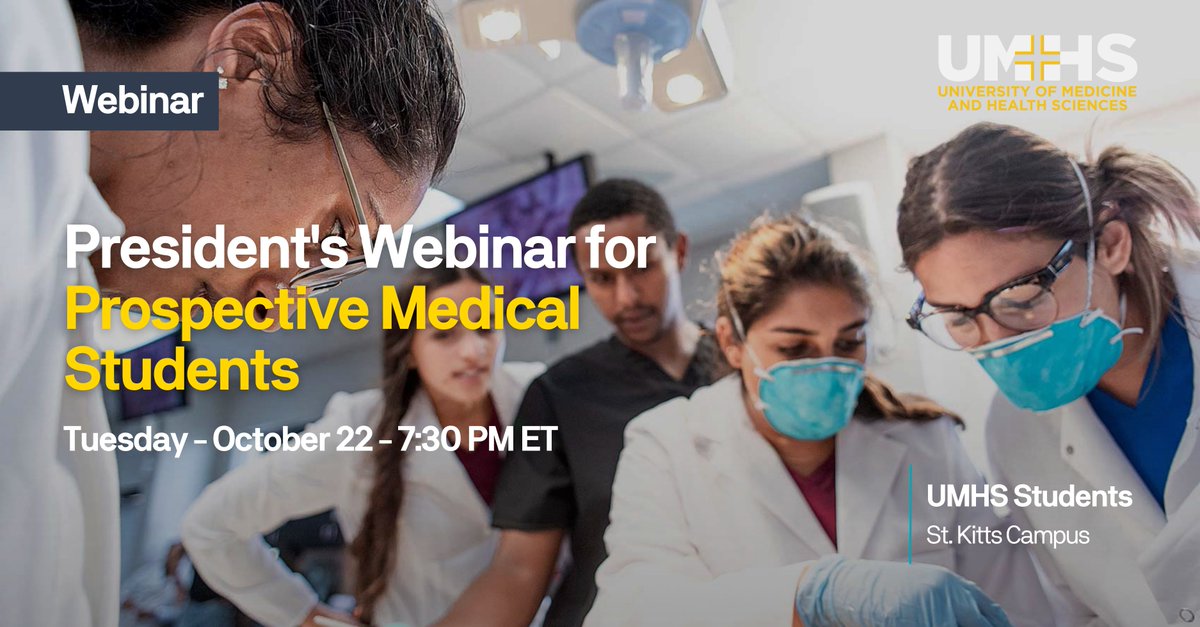 Tomorrow we are hosting a webinar for prospective medical students Tues Oct 22nd @ 7:30 pm ET. Attendees will receive an application fee waiver.

Register @ hubs.la/Q02RTzWl0