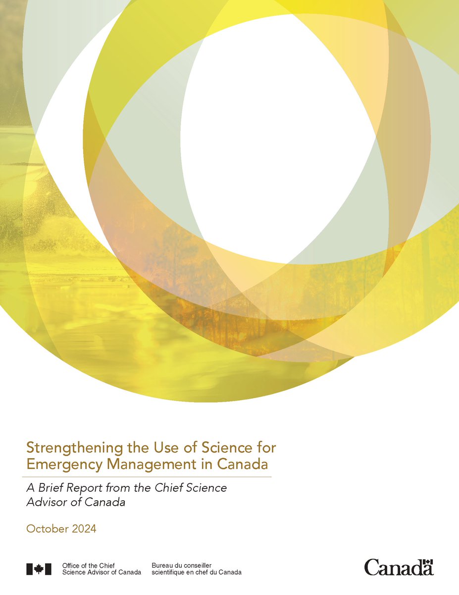 Science is crucial for #EmergencyPreparedness! It helps us understand risks, develop effective response strategies and create life-saving technologies. 

Read my new report on steps we can take to face future crises with resilience.👇#ScienceMatters
science.gc.ca/site/science/e…