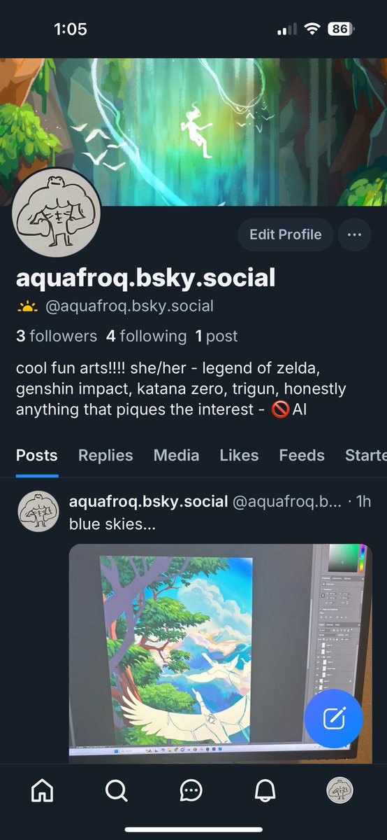 aquafroq's tweet photo. Blue skies…. https://t.co/PBGntkwhT3