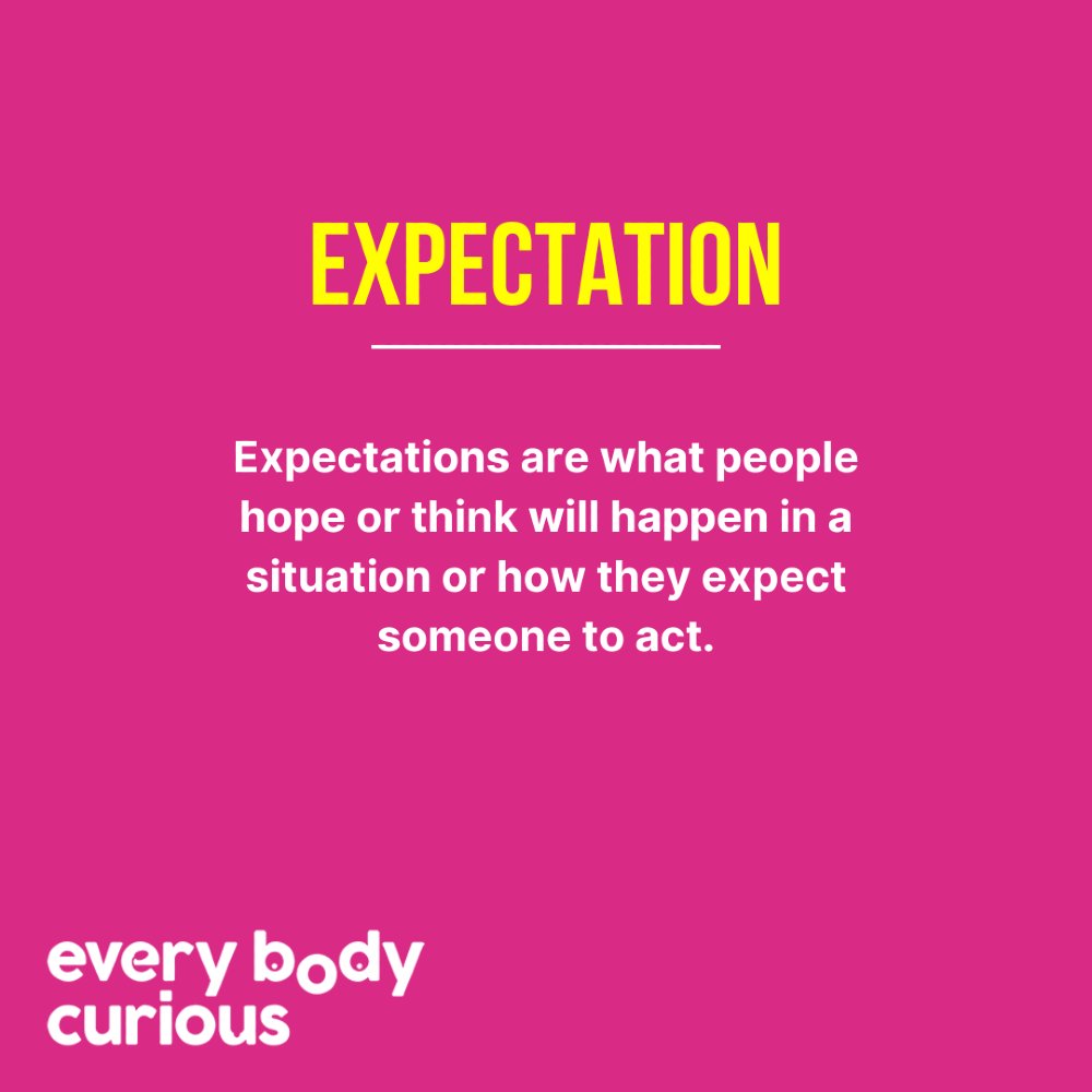 We're celebrating the ABCs of EBC, this time with EXPECTATION, an important consideration to make before going into any interaction. 🗣️