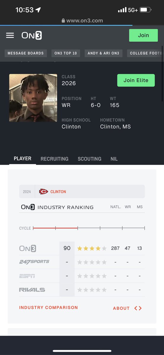 Blessed to be ranked a 4⭐️<a href="/LawrencHopkins/">Lawrence Hopkins</a> <a href="/shayhodge3/">Shay Hodge™</a> @B2_Barham <a href="/CoachJayCole/">Jarvis J. Cole</a> <a href="/Coach_JohnCarr/">John Carr</a> <a href="/On3Recruits/">Follow @Rivals</a>