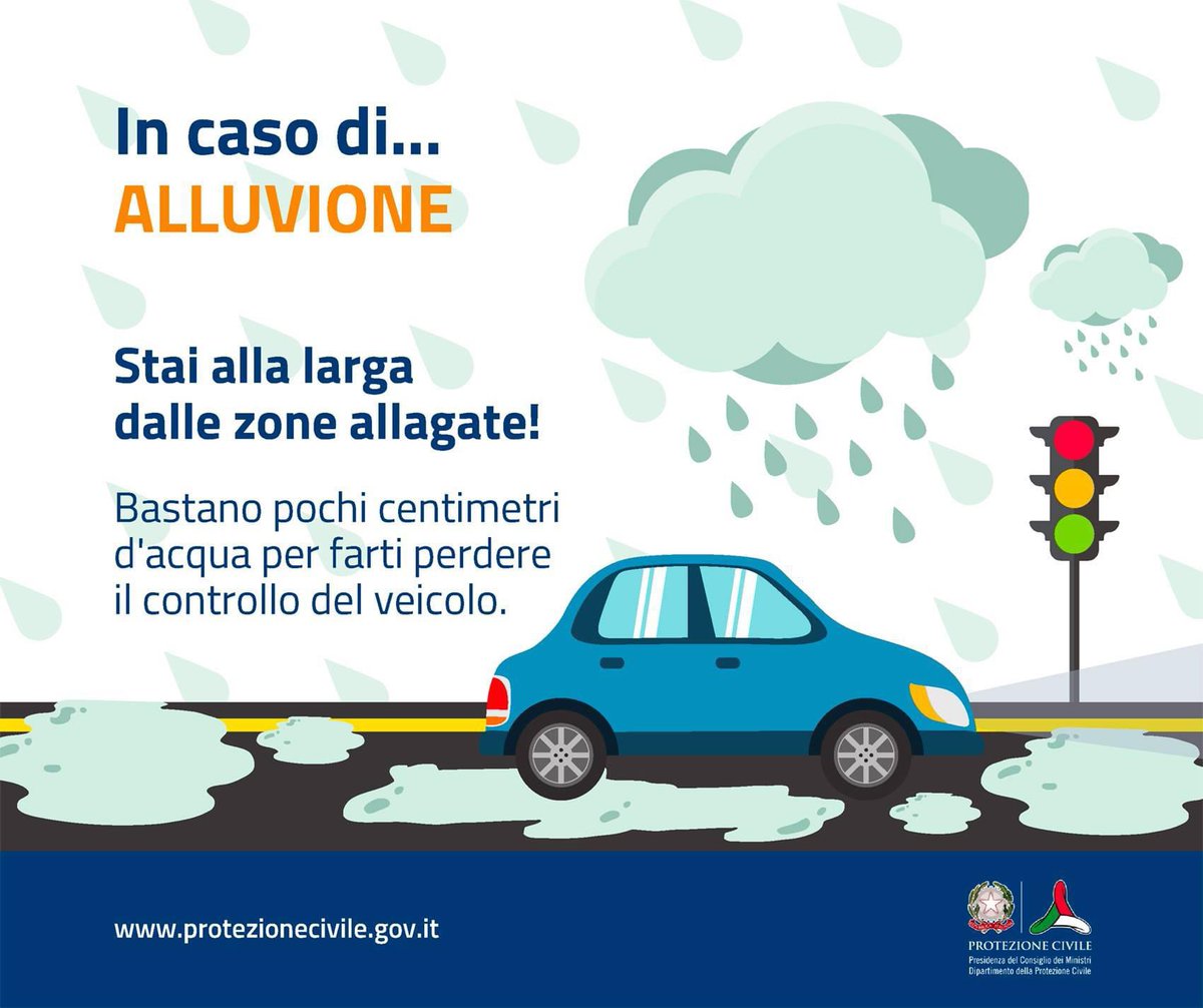 ATTENZIONE⚠️ L’ automobile può trasformarsi in una trappola!
Fai la tua parte 🫵 Non correre rischi👇🏻
#maltempo