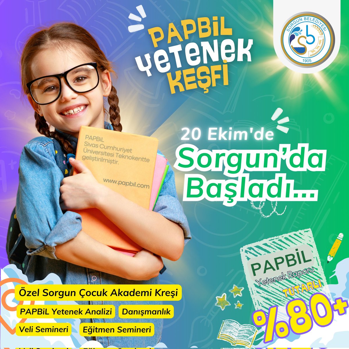 papbily's tweet photo. Sorgun Belediye Başkanlığı ile yaptığımız anlaşma kapsamında 20 Ekim'de Sorgun'da PAPBiL Yetenek Analizi uygulamasına başladık.
@SorgunBelediye2 
@sorgunlumcomtr 
@m_erkutekinci 
@camlikgazetesi https://t.co/AwsRR3DkIm