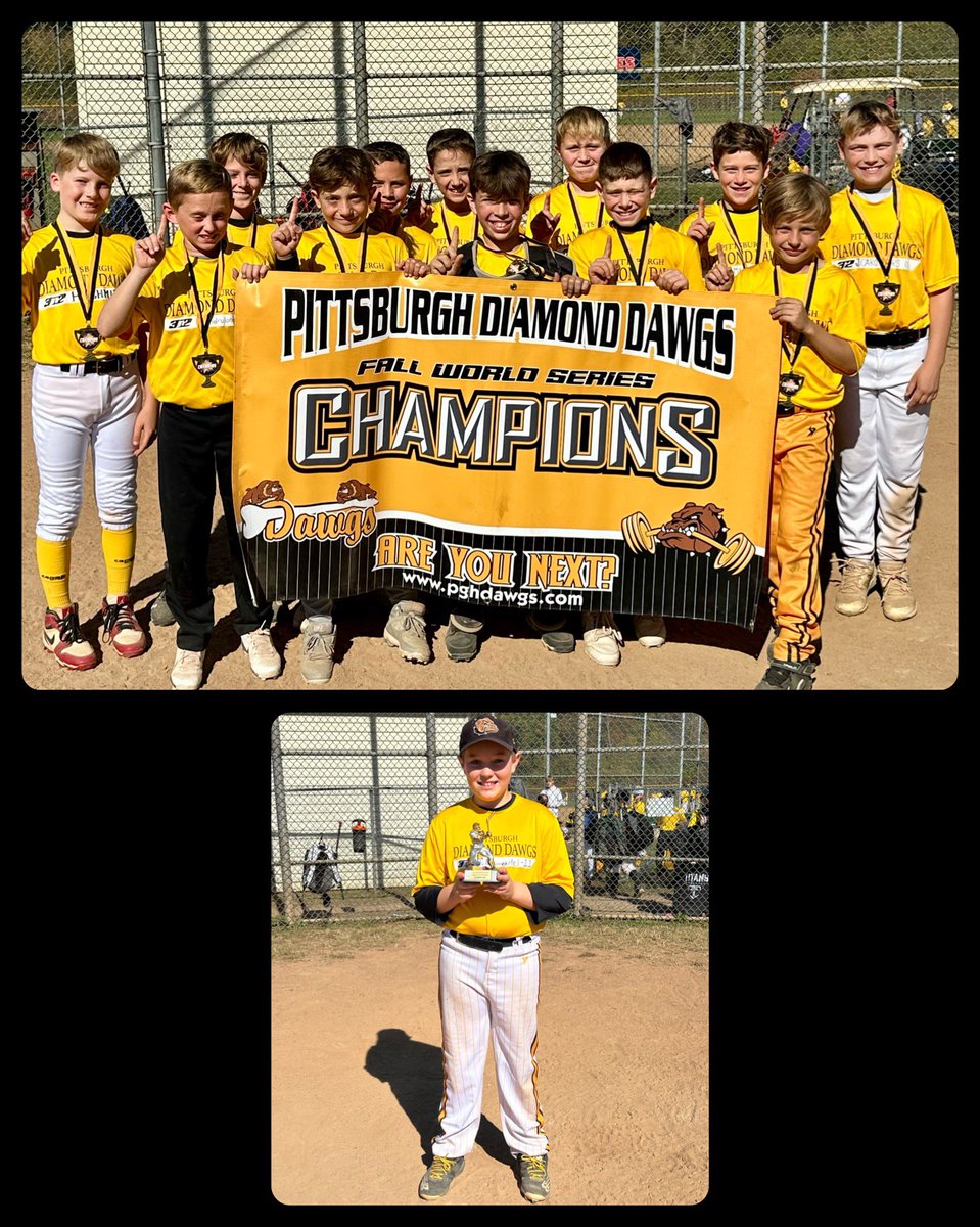 PghDawgs's tweet photo. 11U Fall WS Champions: Boxers 🥇

💣 11u Home Run Derby Champion: 👑 
Jack Baumgartle

#dawgsfamily #compete #areyounext https://t.co/kQCAXXOVoh
