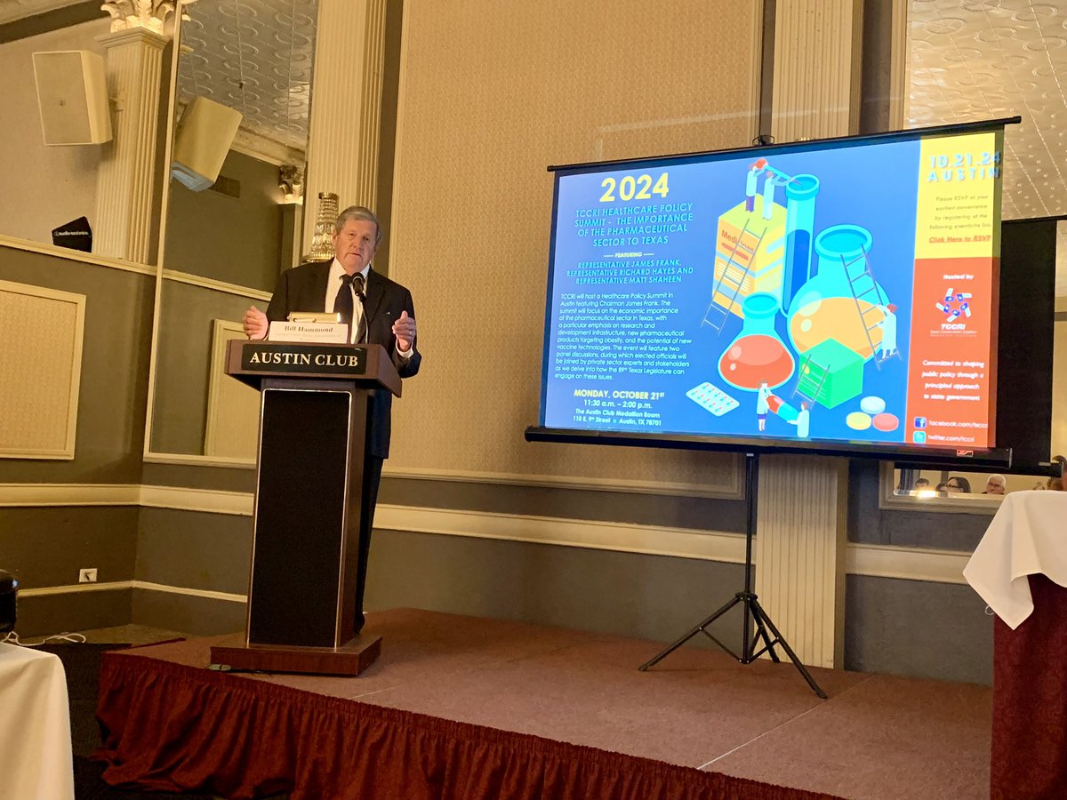 Our second panel today discusses the economic importance of the pharmaceutical industry in Texas.