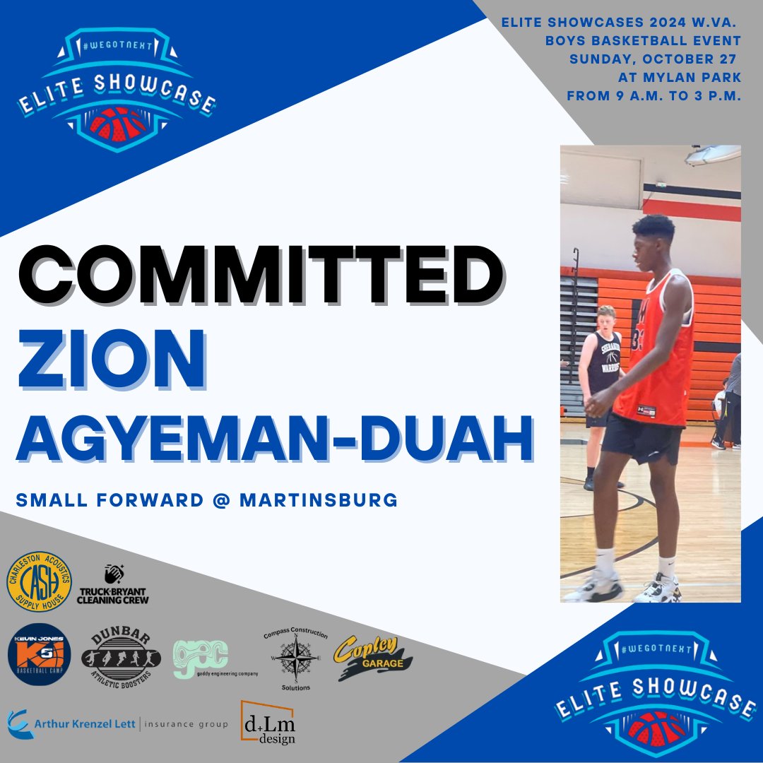 Elite Showcases (@elite_showcases) on Twitter photo More commitments for this Sunday's showcase at Mylan Park in Morgantown! #wvprepbb
<a href="/MHSdogsbball/">Martinsburg Bulldogs Basketball</a> <a href="/keeyync/">Keshaun Cheek</a> <a href="/MohiganHoops/">Morgantown Mohigans Basketball</a> <a href="/Coach_Tallman/">Dave Tallman</a> <a href="/Phshoops21/">PHS Basketball🏀</a> <a href="/Nate10Rodriguez/">Nathan</a> More commitments for this Sunday's showcase at Mylan Park in Morgantown! #wvprepbb
<a href="/MHSdogsbball/">Martinsburg Bulldogs Basketball</a> <a href="/keeyync/">Keshaun Cheek</a> <a href="/MohiganHoops/">Morgantown Mohigans Basketball</a> <a href="/Coach_Tallman/">Dave Tallman</a> <a href="/Phshoops21/">PHS Basketball🏀</a> <a href="/Nate10Rodriguez/">Nathan</a>