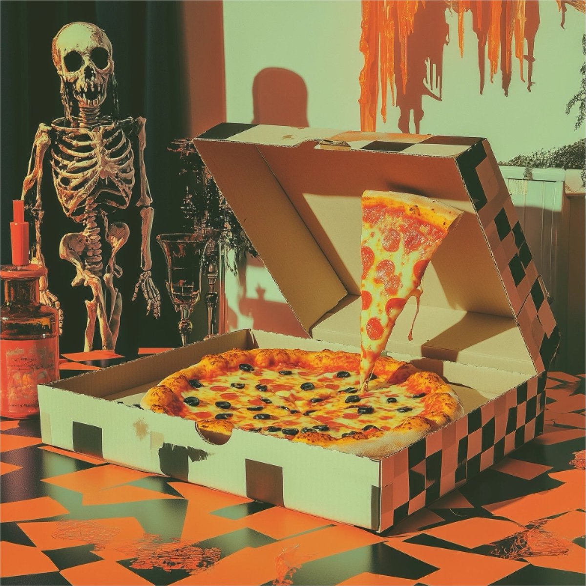 if you're a member of pizza DAO and you want to help me pass a proposal to get some 🍕🍕🍕 at our Cursed Visuals party, I only need 4 more votes to make it happen 👻 Proposal is live here: discord.com/channels/81209…