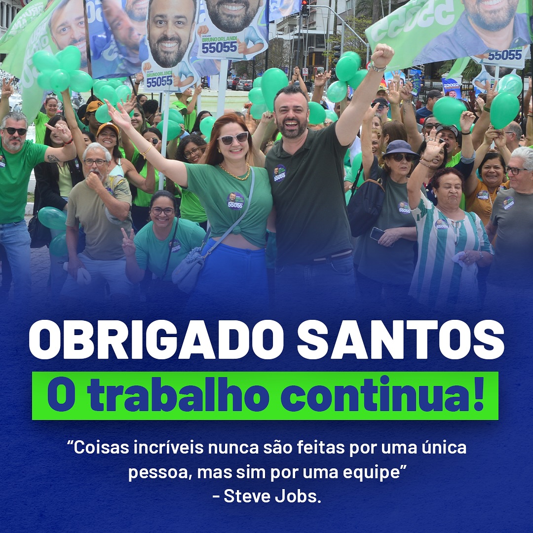 Bruno_Orlandi's tweet photo. Não existem palavras que expressem a gratidão que sinto por cada um que me confiou seu voto. Agora, é seguir em frente, com ainda mais vontade de fazer a diferença e de estar sempre perto da população. Vamos juntos construir mais 4 anos de conquistas para Santos! MUITO OBRIGADO! https://t.co/dyLadCquDl
