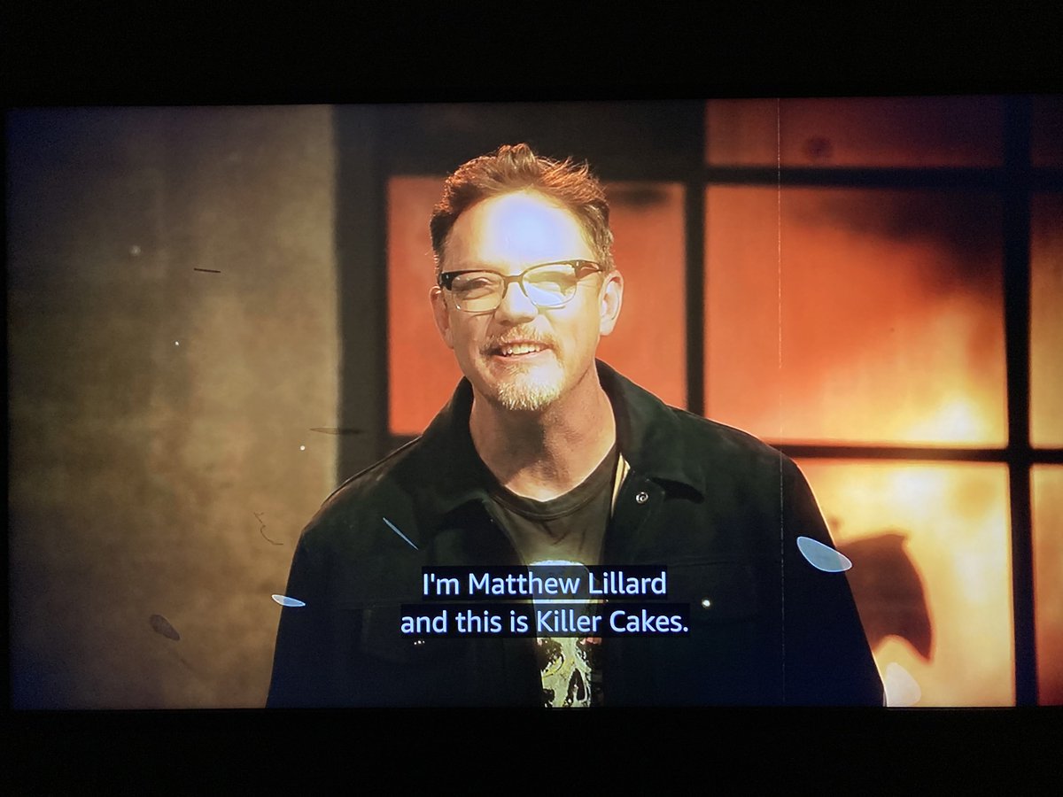 TheFilmMaestro's tweet photo. Decided to check out the first episode of KILLER CAKES with Matthew Lillard on Prime! #NW https://t.co/veIQiDyN8F