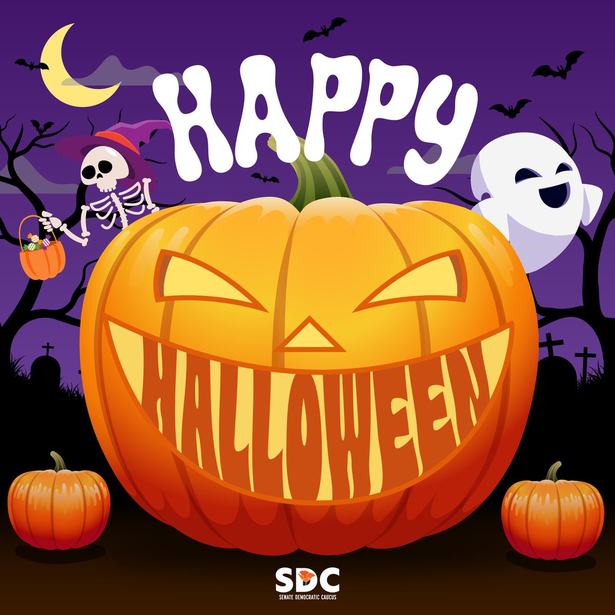 🎃 Happy #Halloween!

If you are out trick or treating:
🔦 Carry glowsticks or flashlights
🚶 Cross the street at corners or crosswalks &amp; only walk along sidewalks
🧑‍🤝‍🧑 Use the buddy system
🍬 Make sure an adult inspects all candy

#HappyHalloween