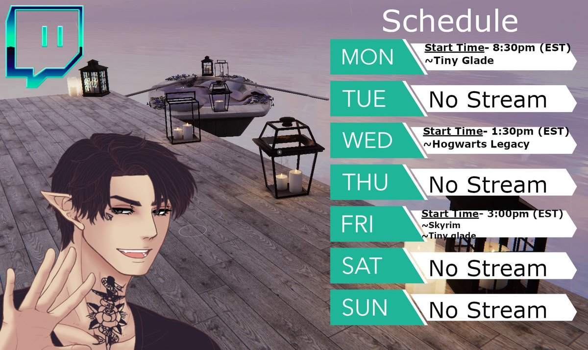 Posh_boy64's tweet photo. ✨ Hai Hai dolls! 🎮✨ I’m positively thrilled to unveil my Twitch streaming schedule for this week! Can’t wait to sip some virtual tea and banter with you all in chat! 💅🏽✨

Let’s make magic happen, darlings! 💖 #TwitchStream #StreamingSchedule #Vtuber #Twitch #Gaming #Streamer https://t.co/X0UOI8MZAM