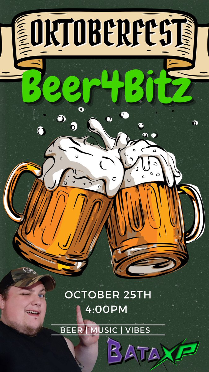 sbrandon92's tweet photo. 5 days its gonna be a fun night i hope to see yall in chat
#beer #Beer4Bitz #twitchaffiliated #livestream #partyvibes https://t.co/qM4kDxnZo9