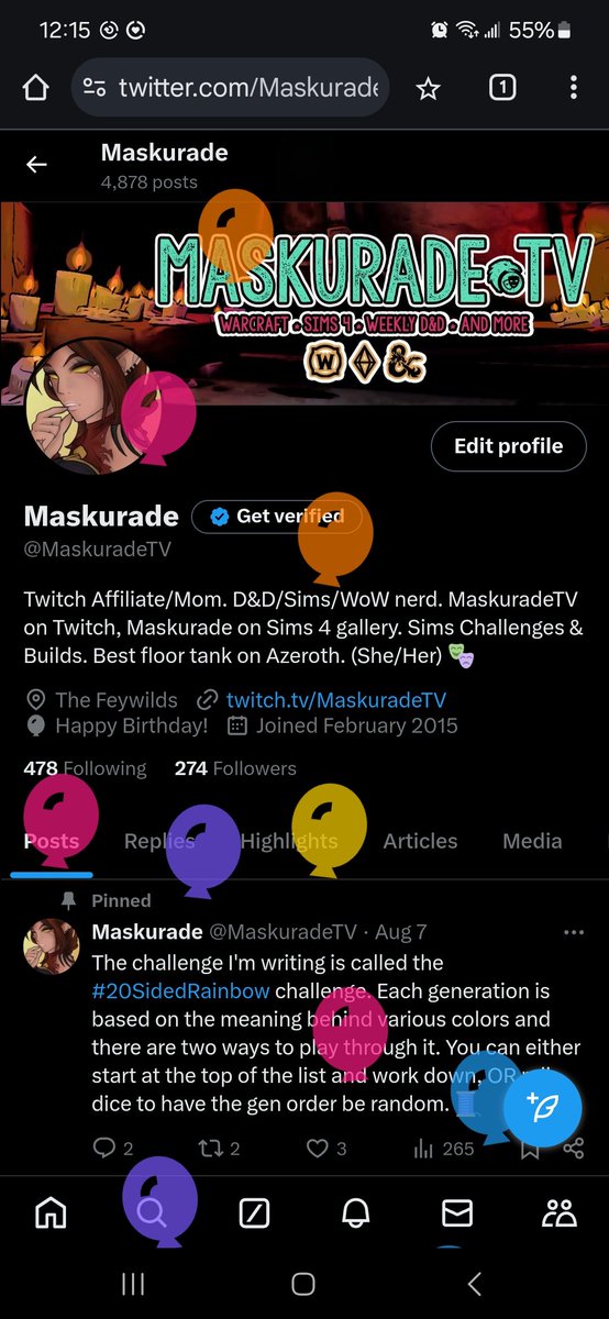 MaskuradeTV's tweet image. Balloon day!