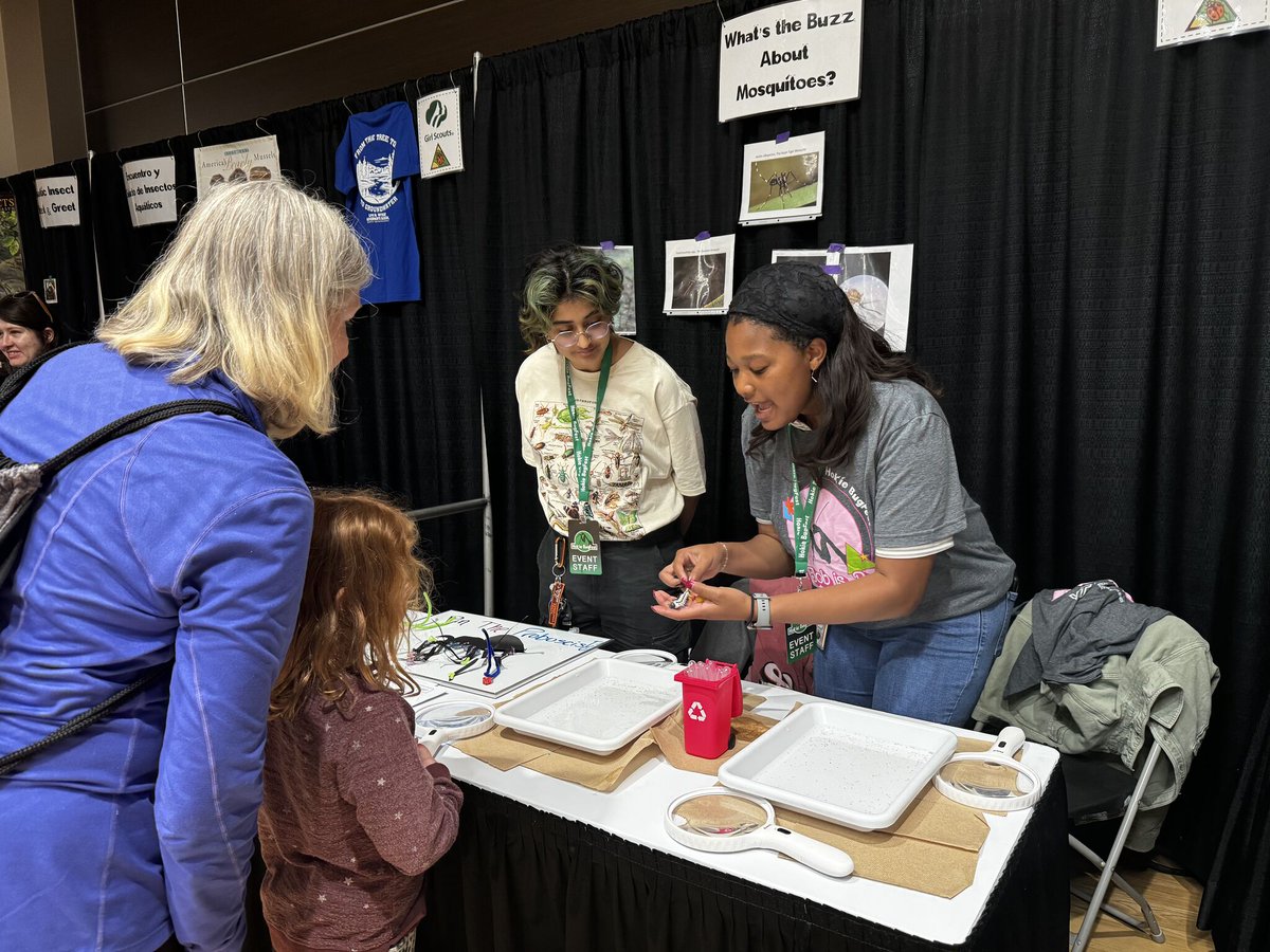 Emily Simpson
5 posts

See new posts
🔬😎🔬Opens profile photo📷 📷Thank you to Clément Vinauger and Chloé Lahondère's team "BUGGING OUT" with ticks and mosquitoes at Virginia Tech's BugFest! 📷 news.vt.edu/articles/2023/…… #VirginiaTech #UtProsim #WhyVT #HokiesGiveBack