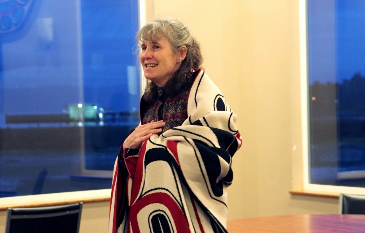 Board Member Patty Wood was honored for her service to the board with a blanketing ceremony — a Native American tradition introduced by Chair Bill Kallappa II, a Makah Tribe member.

Patty joined the Board in 2016. Her term expires Jan. 2025. Thank you for your service, Patty!