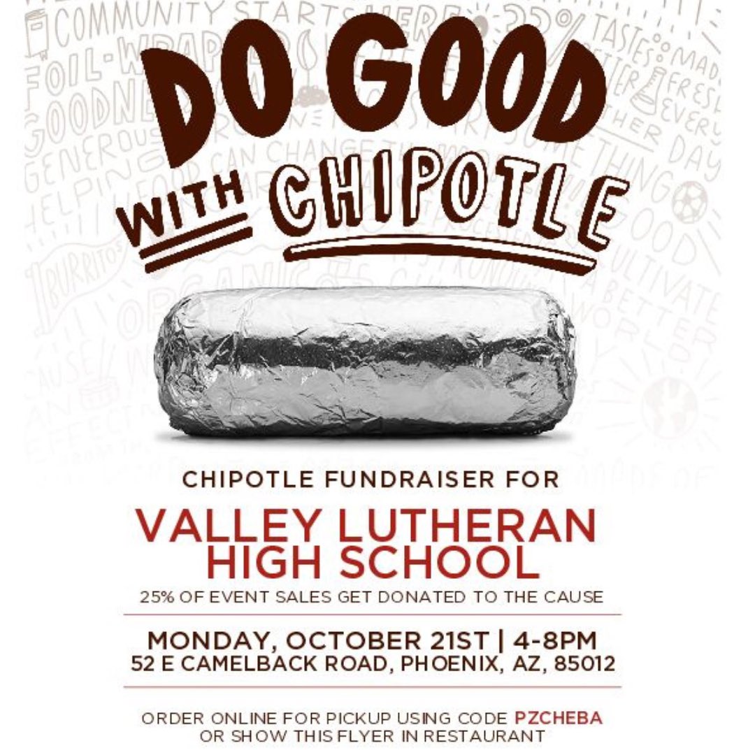 ValleyLutheran's tweet photo. Please note: This fundraiser is only available at the location mentioned in the graphic. (2/2) https://t.co/AImrkX3aDO