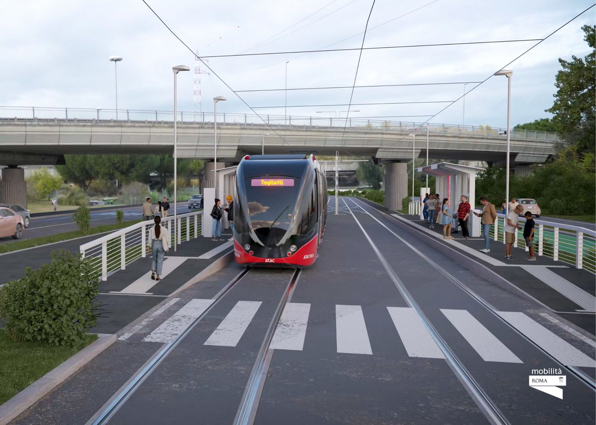 romamobilita's tweet photo. 🚋 Nuova Tramvia Togliatti: oggi avviati i cantieri del nuovo collegamento Ponte Mammolo-Cinecittà, che offrirà la connessione con le metro A, B e C e la ferrovia FL2. 
Info https://t.co/GtxYoNaqT0
#Roma #RSM #PUMS https://t.co/DW7biJV4aW