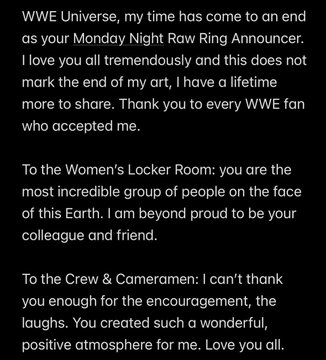Samantha Irvin shocks the WWE fans by her departure
