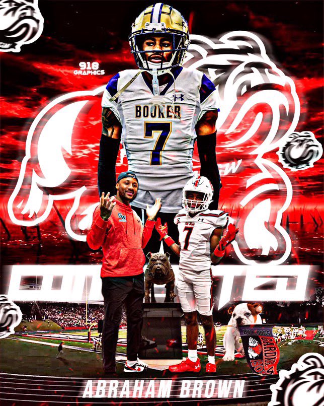 AbrahamBrown437's tweet photo. 100% committed!!❤️🖤 #GoDawgs @RealdealTY  @GWUFootball @CoachLittles @larryblustein @MohrRecruiting @247Sports @Rivals https://t.co/J9B19XNk5M