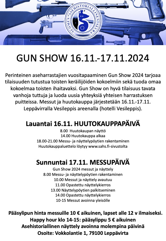 #asemessut #asehuutokauppa #asekeräily