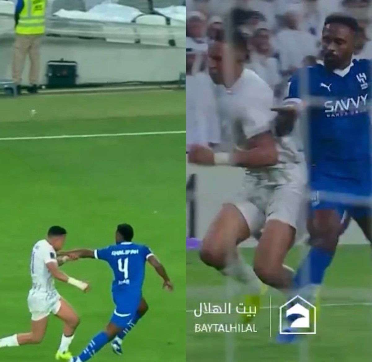 zaimuae6's tweet photo. قبل ما الهلال يضمن النتيجة  vs بعد ما الهلال يضمن النتيجة 

اذا كان خصمك القاضي ف من تقاضي 🤷🏻‍♂️ https://t.co/FMtRqBilHh