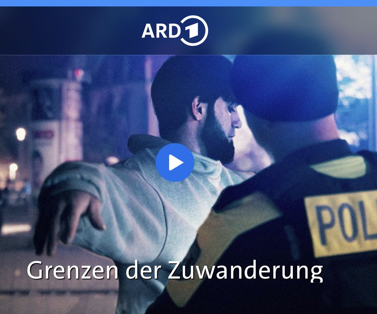 „Grenzen der Zuwanderung“ - meine Dokureportage über gescheiterte Integration, die verschärfte Sicherheitslage, sozialen Unfrieden, das Abschiebedilemma, sowie den mit alledem einher gehenden Aufstieg der AfD für @ARDde ardmediathek.de/video/dokument…